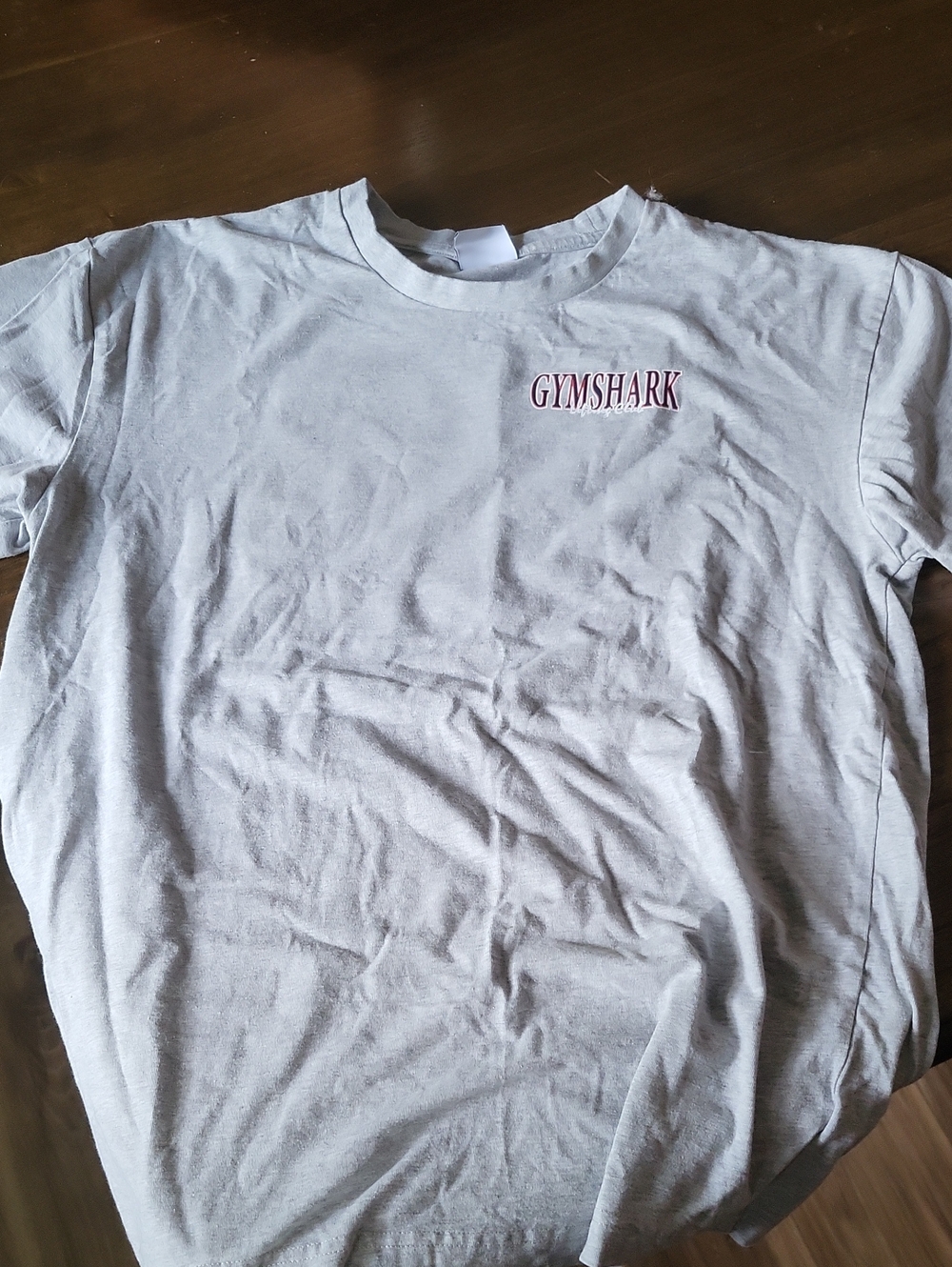 Gymshark Light Gray Tee with  Logo